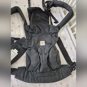 Cotton Ergo Baby Buckle Carrier Black